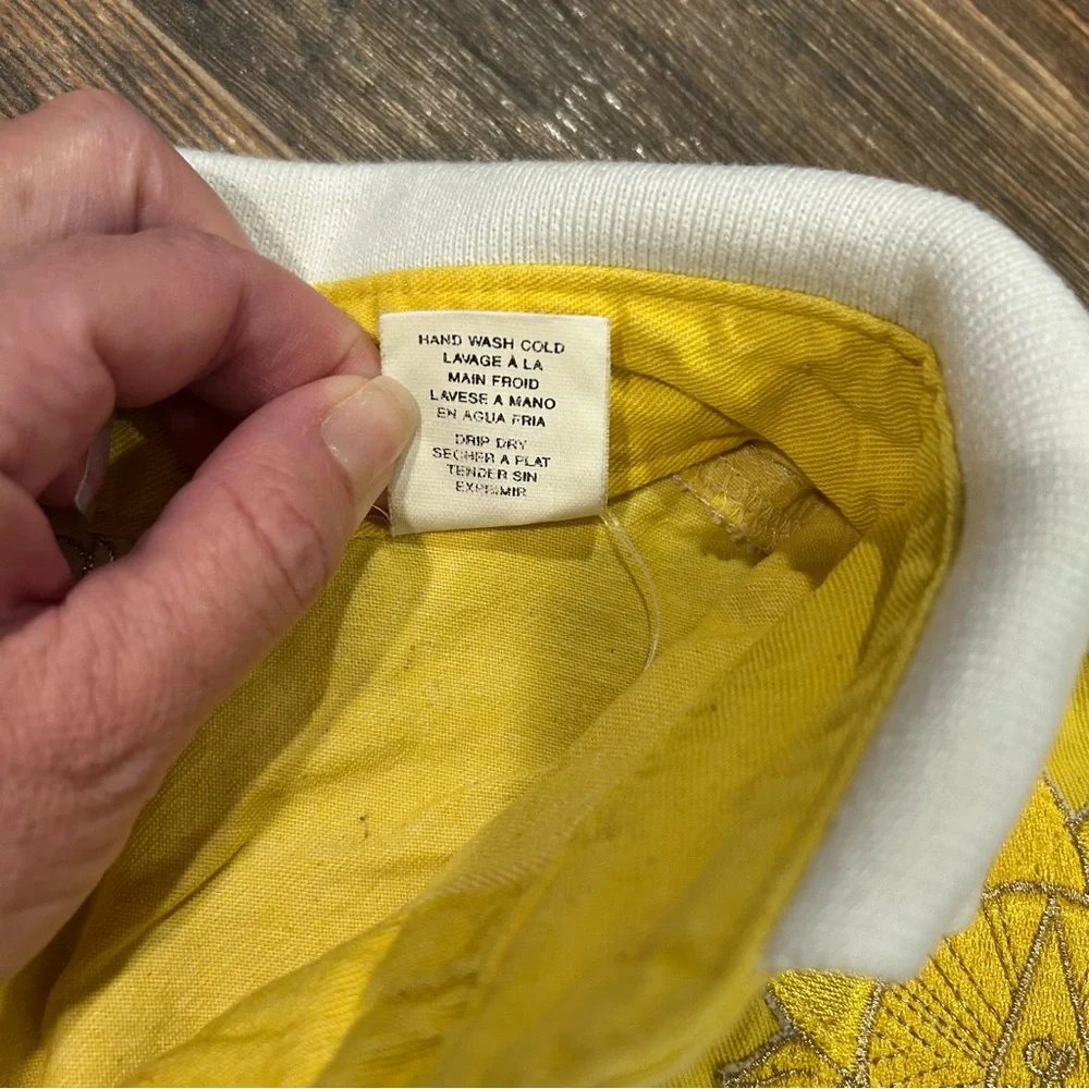 Vintage Cache Yellow 2-Piece Set – Crop Vest & Shorts | Size M / 12 - Picture 5 of 8